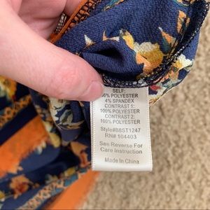Blu Pepper Tops - Blu Pepper Navy Floral Tank Top Blu Pepper Tops - Blu Pepper Navy Floral Tank Top